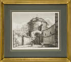 
	
		Luigi Rossini, 
		 
		Italian 1790-1857- 
		 
		Avanzo della Casa di Cola di...