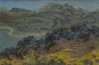 
	
		William Drummond Bone RWA ARSA, 
		Scottish 1907-1979- 
		 
		Landscape near Dornie,...