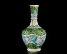 A pottery ewer, Possibly Kutahaya, 20th century, 
On short foot, the globular body rising to...
