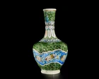 A pottery ewer, Possibly Kutahaya, 20th century, 
On short foot, the globular body rising to...