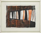 
	
		Sir Terry Frost RA, 
		British 1915-2003- 
		 
		Composition in Red and Black [Kemp...