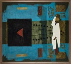 To Be Sold with No Reserve: Russian school, 20th century - Figure with an abstract...
