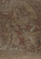 Balinese School, 19th century
'Mythical beasts and figures'
Tempera on cloth, set of five,...