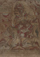Balinese School, 19th century
'Mythical beasts and figures'
Tempera on cloth, set of five,...