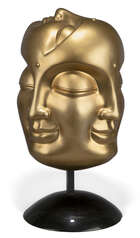 Ma Tse Lin, Chinese b.1960- 
Tête de Buddha Doree, 2005; 
mixed media; resin, signed, number 10 and...