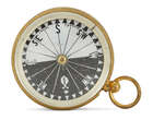 
	
		A brass cased compensated aneroid pocket barometer with compass verso, by Cox, Davenport...