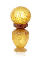 
	
		Monart, a glass table lamp with a probably matched shade 
		Post-war, unmarked
		The...