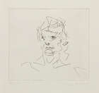 
	
		Frank Auerbach, 
		German/British b. 1931- 
		 
		Julia, from Six Etchings of Heads,...