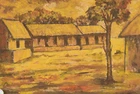 Jamini Roy (Indian 1887-1972), The village school, 
signed lower right J.R., 
oil on card,
30.5...