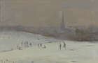 
	
		Roy Petley, 
		British b.1950- 
		January Snow, Norwich; 
		oil on board, signed lower...