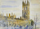 
	
		Thomas Edwin La Dell ARA, 
		British 1914-1970-
		 
		Oxford, 1957;
		 
		watercolour,...