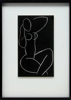 After Henri Matisse,French 1869-1954
Nu assis, jambes croisees II, from 1941-42;
monochrome...
