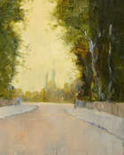 
	
		Sir Gerald Festus Kelly KCVO PRA, 
		British 1879-1972- 
		
		Street scene, possibly...