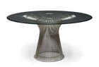 
	
		Warren Platner (1919-2006), a Platner dining table and four Platner armchairs for Knoll...