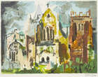 
	
		John Piper, 
		British 1903-1992- 
		 
		Ottery St. Mary [Levinson 430], 1990; 
		 
		