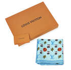 
	
		Jonas Wood X Louis Vuitton,
		American b.1977-
		 
		Monogram Square Scarf (blue),...