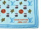 
	
		Jonas Wood X Louis Vuitton,
		American b.1977-
		 
		Monogram Square Scarf (blue),...