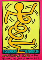 
	
		Keith Haring,
		American 1958-1990-
		 
		Montreux Jazz Festival Poster (Pink,...