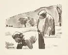 To Be Sold with No Reserve: Josef Herman OBE RA, British/Polish 1911-2000, 'Drawings' print...