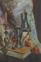
	
		Ronald Ossory Dunlop NEA ARA RBA, 
		Irish 1894-1973 - 
		 
		Still life with apples,...