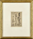 
	
		Walter Richard Sickert RA RBA, 
		British 1860-1942- 
		 
		Dieppe, La Ruede la Halle...