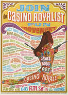
	
		James Bond, Casino Royale (1967), a film poster poster, 76 x 101.5cm, together with a...