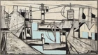 Claude Venard, French 1913-1999 - Le Port, c.1955; oil on canvas, signed lower right 'C.Venard',...