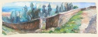To Be Sold with No Reserve: Graham Giles, British b.1942 - Two works including 'Landscape'; 