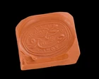 A green hardstone seal, Possibly Iran, 
 