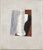 
	
		Ben Nicholson OM, 
		British, 1894-1982- 
		Black and Brown, 1981; 
		oil ink and wash on...
