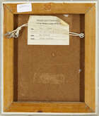 
	
		Ben Nicholson OM, 
		British, 1894-1982- 
		Black and Brown, 1981; 
		oil ink and wash on...