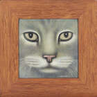 
	
		David Cheepen, 
		British 1946-2016 - 
		 
		Grey cat, 1984; 
		 
		acrylic on board,...