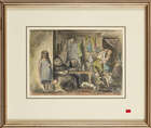 
	
		Edward Ardizzone RA, 
		British 1900-1980- 
		 
		The Deserter in a Neapolitan Slum,...
