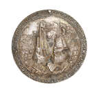 
	
		A Dutch silver medal commemorating the death of Admiral Maarten Harpertszoon Tromp...