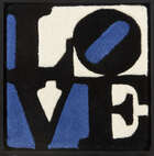 
	
		Robert Indiana, 
		American b.1928-
		 
		Estonian Love, 2006; 
		 
		hand tufted wool...