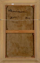 Victor Dmitryevsky, 
Russian 1923-2006- 
Moored boats, 1948; 
oil on canvas, signed and dated lower...