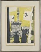 
	
		Julian Trevelyan RA,
		British 1910-1988-
		 
		Piazza Signoria [Turner 180],...