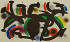 
	
		Joan Miro, 
		Spanish 1893-1983- 
		 
		lithographie originale VII, lithographie...