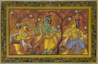 An Orissa school painting,India, first half 20th century
varnished gouache on cloth,20 x 30...