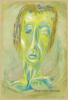 
	
		Tom Phillips RA, 
		British b.1937- 
		 
		Portrait of a man, 1963; 
		 
		gouache,...