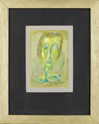 
	
		Tom Phillips RA, 
		British b.1937- 
		 
		Portrait of a man, 1963; 
		 
		gouache,...