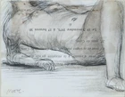 Henry Moore, British, 1898-1986 - Reclining woman, 1978; wash, charcoal and pencil on card,...