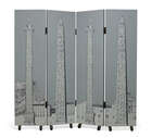 
	
		Piero Fornasetti (Italian 1913-1988), anObelischi four fold screen      
		c.1990, with...