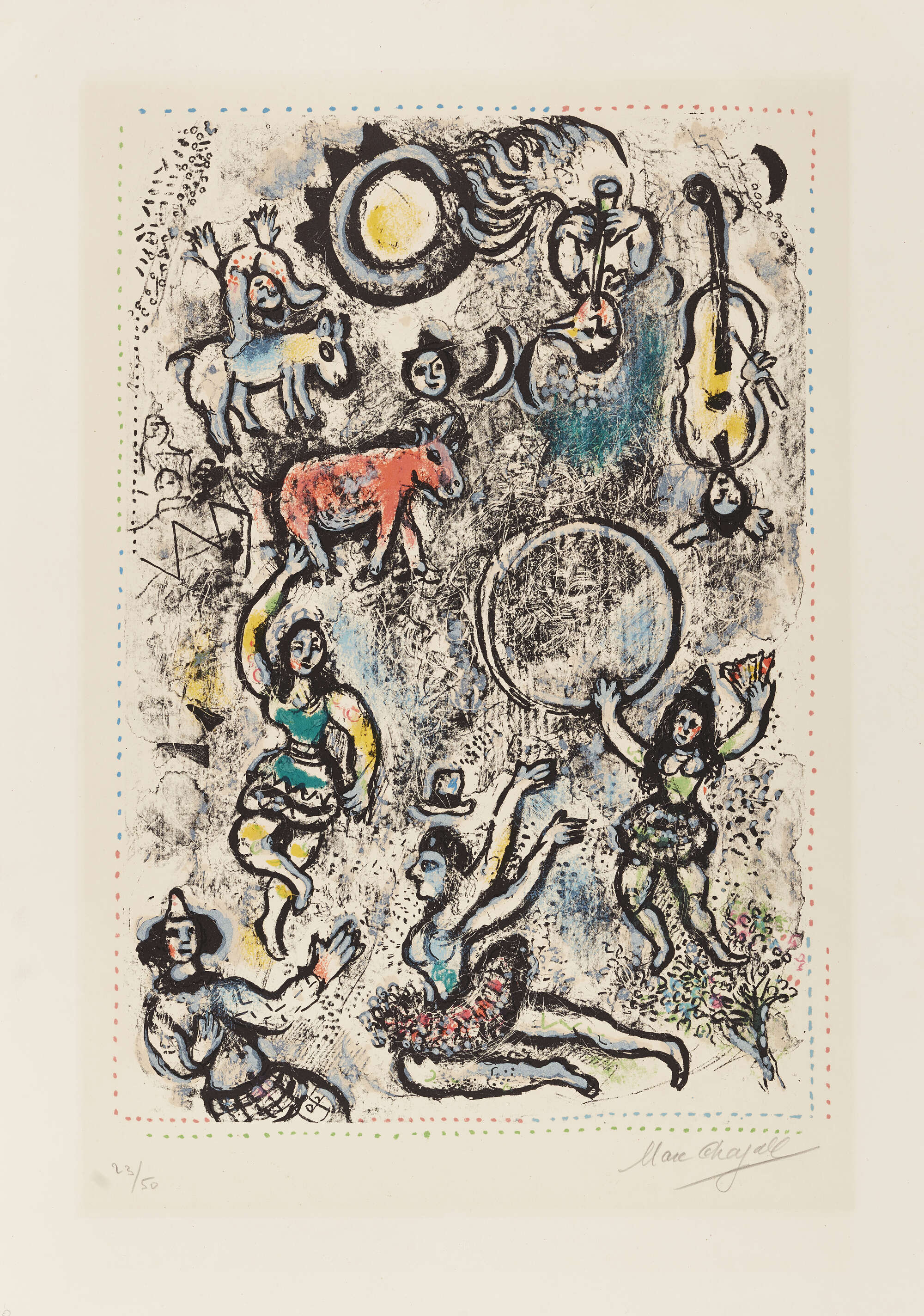 Marc Chagall、Les Paysans Russes Marc Chagall (1887-1985) , Deux paysans russes | Christie's