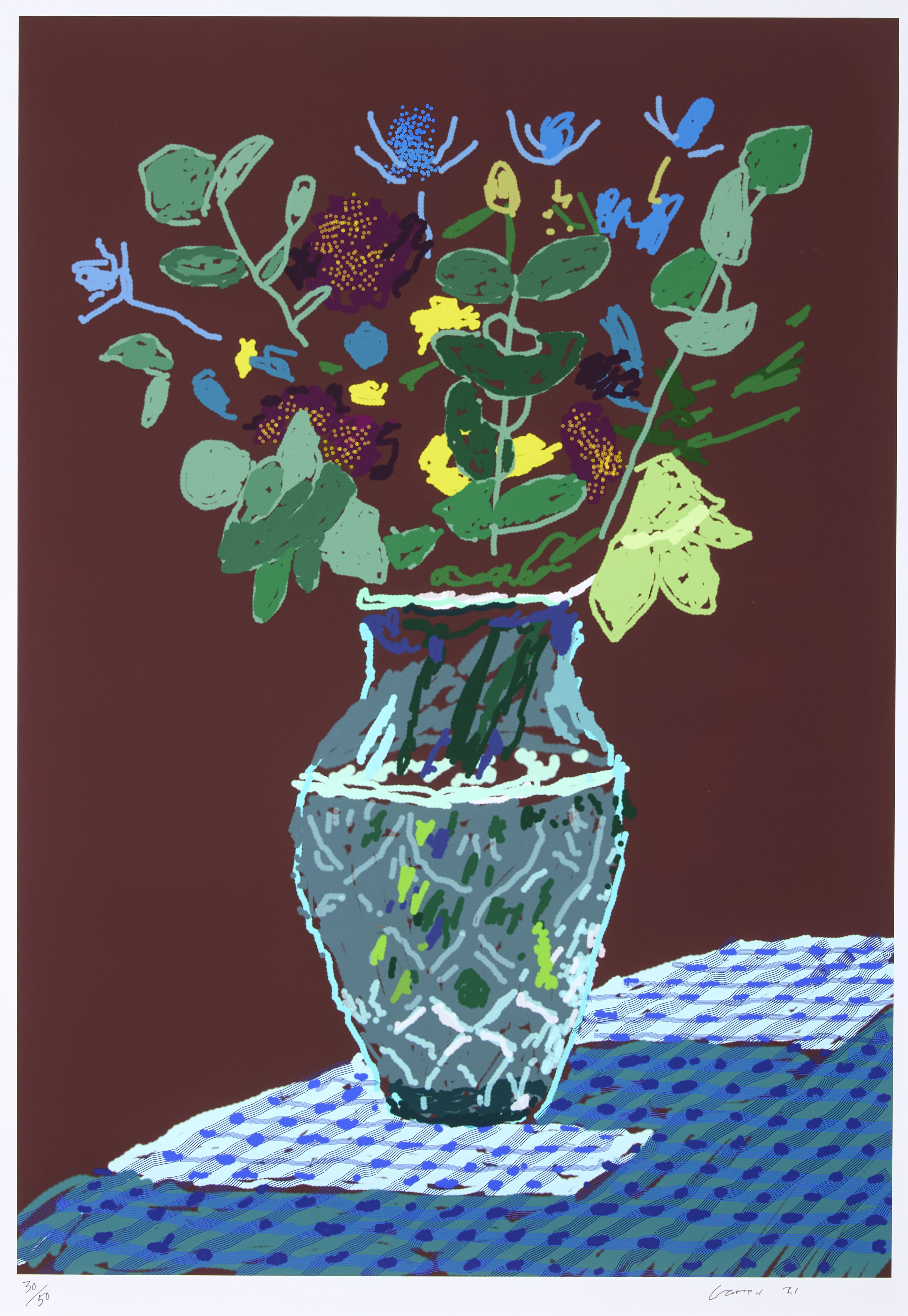 Roseberys London | David Hockney OM CH RA, British b.1937- Flowers