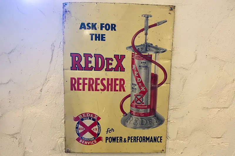 Redex Refresher Enamel Sign-Sold