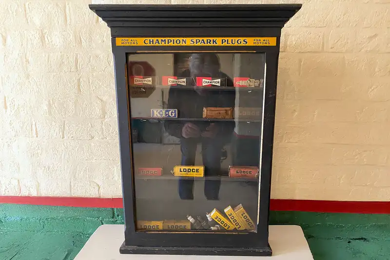 Champion Spark Plugs Display Cabinet-Sold