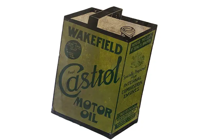 Castrol Fuel Can Enamel Sign-Sold
