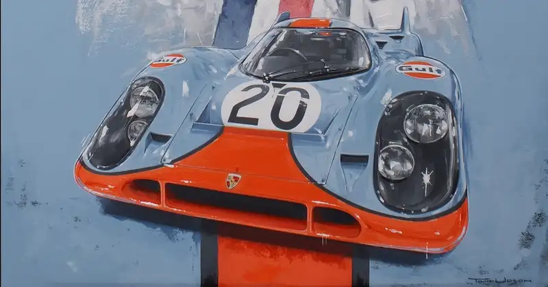 Steve McQueen, the 917K and Le Mans. Original Painting By Tony Upson