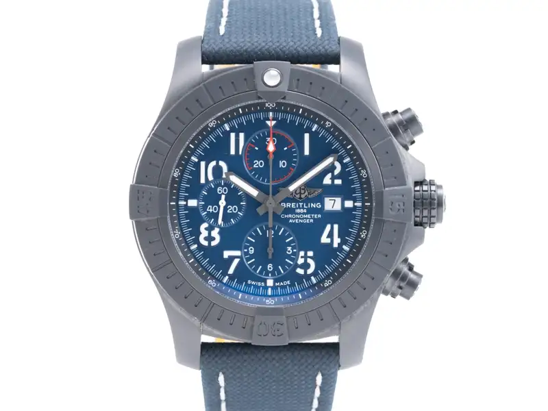 2023 Breitling Super Avenger Chronograph 48 Night Mission Complete with Box and Papers